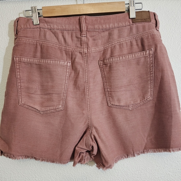 American Eagle NWT Shorts 14 Pink Stylish Distressed - Picture 5 of 11